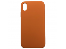 Чехол iPhone XR Silicone Case №56 (с Лого) в упаковке Светло-Оранжевый