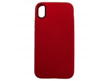 Чехол iPhone XR Silicone Case TPU (с Лого) (тех упак) Красный