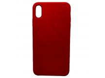 Чехол iPhone XS Max Silicone Case №14 с Лого в упаковке Красный 