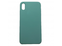 Чехол iPhone XS Max Silicone Case №44 с Лого в упаковке Голубое море