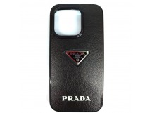 Чехол силиконовый iPhone 15 PRADA черный