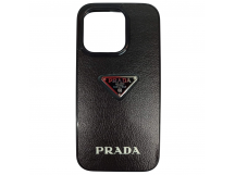 Чехол силиконовый iPhone 15 PRADA черный
