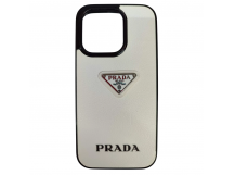 Чехол силиконовый iPhone 15 Pro PRADA белый