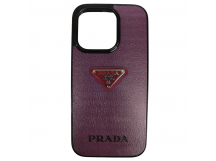 Чехол силиконовый iPhone 15 Pro PRADA сиреневый