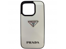 Чехол силиконовый iPhone 15 Pro Max PRADA белый