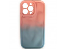 Чехол силиконовый iPhone 13 Pro ДУТЫЙ розово-серый