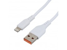 USB кабель шт.USB (A) - шт.Lightning 2,0м, 2,1A, ПВХ, белый GP01L-2M "GoPower"