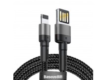 Кабель USB Baseus cafule SE для iPhone Lightning 8 pin 2.4А (1м) (черно-серый) (CALKLF-GG1)
