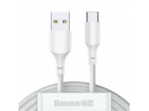 Кабель USB Baseus Simple Wisdom Type-С 5А (1.5м) (2 шт) (белый) (TZCATZJ-02) для Android