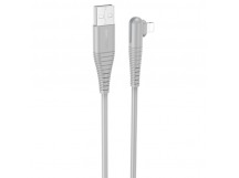 Кабель USB BOROFONE (BX105) для iPhone Lightning 8 pin (1м) (серый)