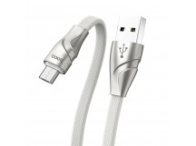 Кабель USB - micro USB Hoco U57 Twisting (повр. уп.) 120см 2,4A  (white) (234978)