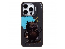 Чехол-накладка - SC335 для "Apple iPhone 15 Pro" (черный кот) (black) (233096)