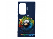 Чехол-накладка - SC335 для "Samsung Galaxy S24 Ultra"  (овечка) (dark blue) (232925)