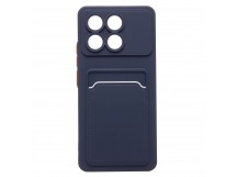 Чехол-накладка - SC337 с картхолдером для "Xiaomi Poco F6 Pro" (dark blue) (233661)