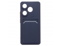 Чехол-накладка - SC337 с картхолдером для "Xiaomi Poco F6" (dark blue) (233640)