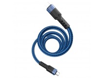 Кабель Type-C - Apple lightning HOCO U110 (2.4А, 120см) синий