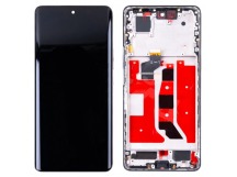 Дисплей для Huawei Honor 50 (NTH-NX9) модуль с рамкой Серебро - OR