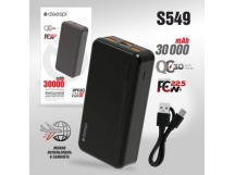 Портативный аккумулятор DEESPI DP01Q 10000 mAh 22.5W+ PD 20W (черный)