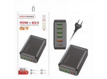 Сетевой адаптер питания Live Pover H5016 6 USB+PD20W+ QC 3.0 65W (черный)