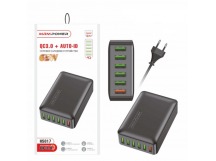 Сетевой адаптер питания Live Pover H5017 6 USB+ QC 3.0+ 5V/2A 65W (черный)