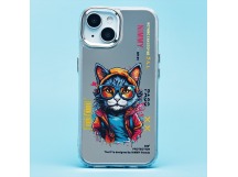 Чехол-накладка - PC092 для "Apple iPhone 13/iPhone 14" (кот) (transparent) (233260)