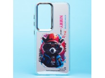 Чехол-накладка - PC092 для "Samsung Galaxy S24" (енот) (transparent) (233162)