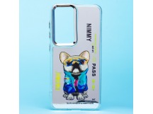 Чехол-накладка - PC092 для "Samsung Galaxy S24" (собака) (transparent) (233161)