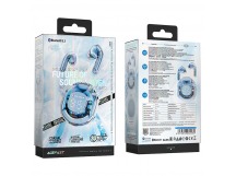 Наушники Bluetooth ACEFAST T8, в кейсе, сенсорные, цвет голубой