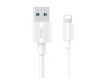 Кабель USB - Apple lightning Celebrat CB-09I (повр. уп) 100см 1,5A  (white) (223439)