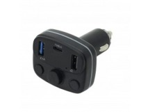 Автомобильный FM модулятор NoName M24 (2USB/PD/18W/TF/3.1A/дисплей) черный