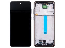 Дисплей для Samsung Galaxy A73 5G (A736B) модуль с рамкой Черный - OLED (Full Size)