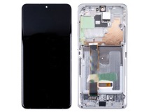 Дисплей для Samsung Galaxy S20 Ultra (G988B) модуль с рамкой Белый - OR (SP)