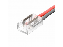 Коннектор Кн-3-05 для COB и SMD ленты 2PIN 5мм прямой с проводом, шт