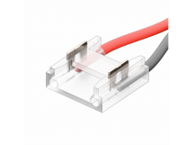 Коннектор Кн-3-10 для COB и SMD ленты 2PIN 10мм прямой с проводом, шт