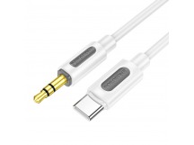Кабель AUX BOROFONE BL20 Type-C - 3.5mm AUX (белый)