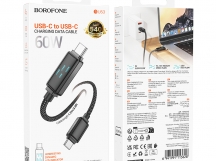 Кабель TypeC - TypeC BOROFONE BU53 60W (черный) 1м