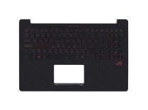 Топ-панель для ноутбука Asus ROG G501JW  черная с подсветкой без HDD