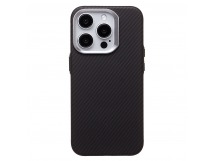 Чехол-накладка - SM028 SafeMag Carbon для "Apple iPhone 15 Pro" (black) (234708)