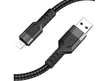 Кабель USB - Apple lightning Hoco U110 (повр. уп.) 120см 2,4A  (black) (235482)