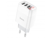 СЗУ HOCO C93A Easy (3-USB/2.4A) 10.8W (белый)