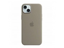 Чехол для iPhone 15 Silicone Case, Magsafe, серый