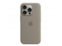 Чехол для iPhone 15 Pro Silicone Case, Magsafe, серый