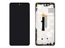 Дисплей для Tecno Camon 19 Pro в рамке + тачскрин (черный) (100% LCD)