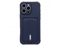 Чехол-накладка - SC304 c картхолдером для "Apple iPhone 16 Pro Max" (dark blue) (234452)