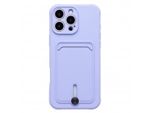 Чехол-накладка - SC304 c картхолдером для "Apple iPhone 16 Pro Max" (light violet) (234448)