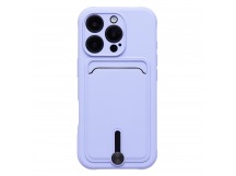 Чехол-накладка - SC304 c картхолдером для "Apple iPhone 16 Pro" (light violet) (234447)