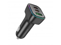 Адаптер автомобильный BOROFONE BZ28C PD 60W (черный)