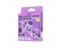 Защитное стекло линзы камеры Remax GL-89 для iPhone 15 Pro/15 Pro Max (комплект 3 шт.) Черный