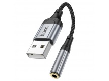 Переходник Hoco LS36 USB - AUX 3.5 (Черный)