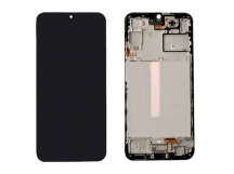 Дисплей для Samsung A256E Galaxy A25 в рамке + тачскрин (черный) 100%